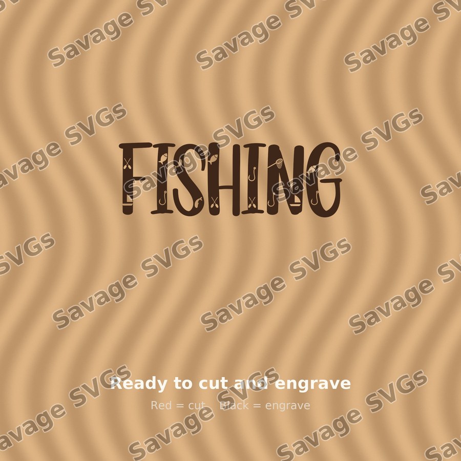 Fishing Word Art