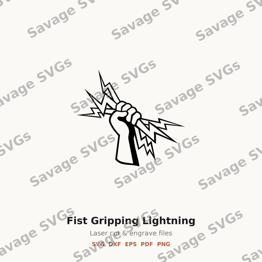 Fist Gripping Lightning