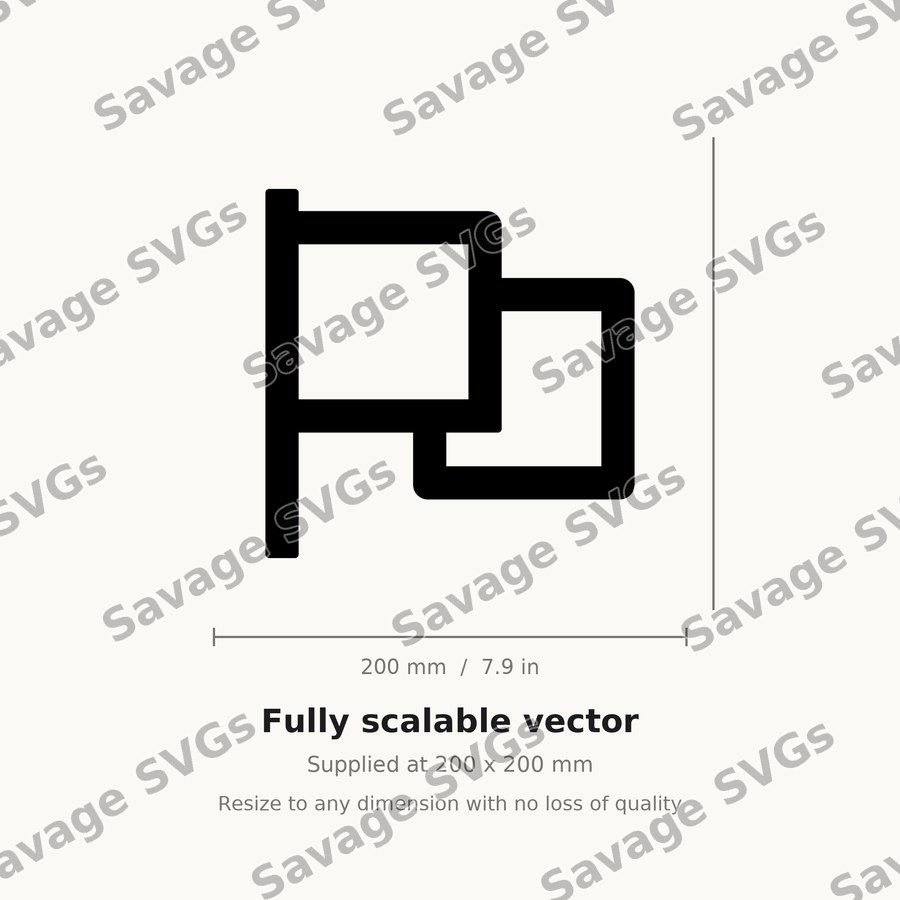 Flag Outline Icon