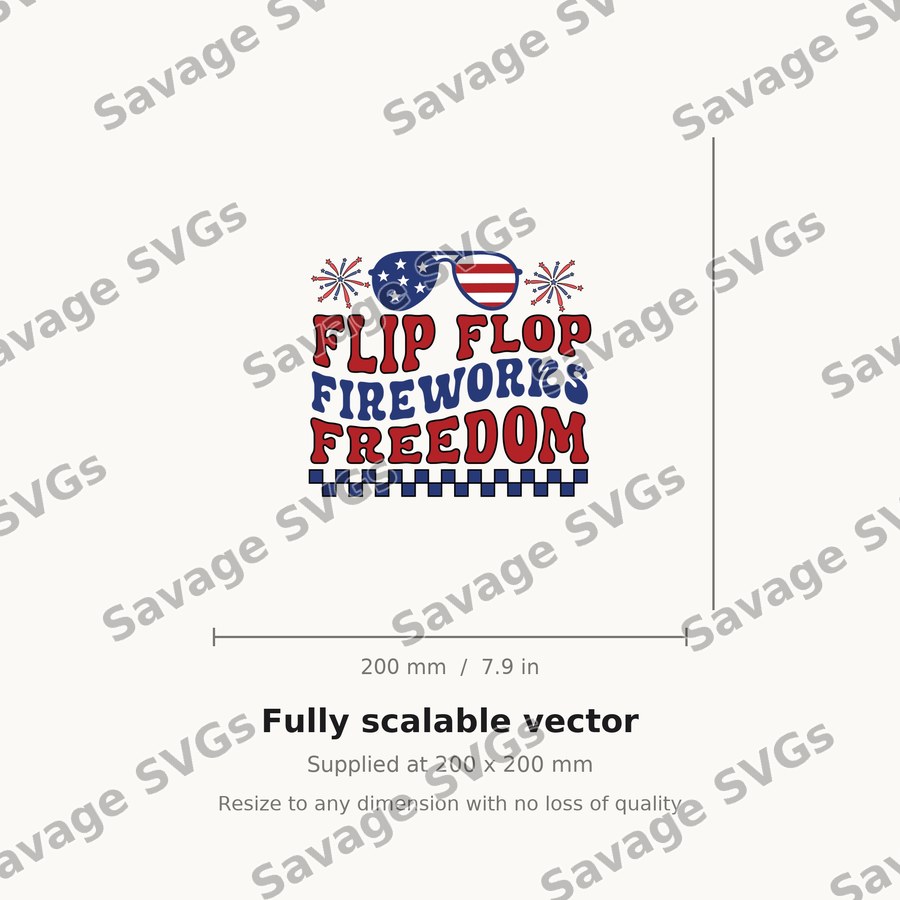 Flip Flop Fireworks Freedom