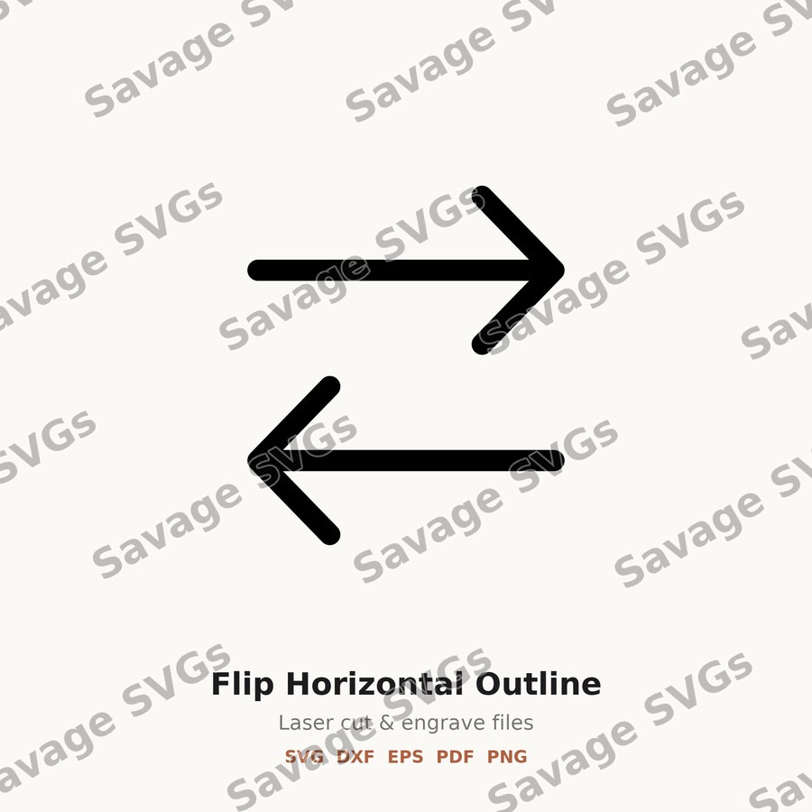 Flip Horizontal Outline