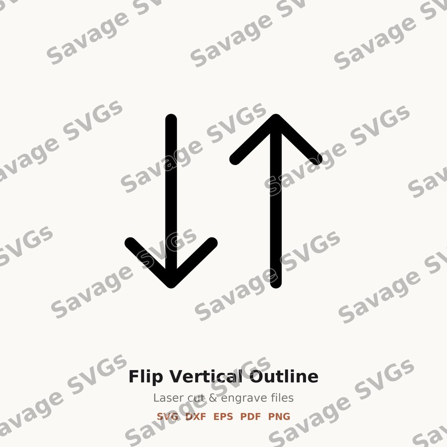 Flip Vertical Outline