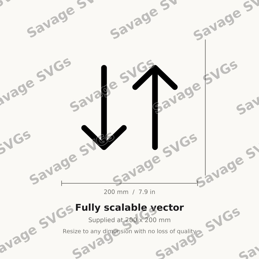 Flip Vertical Outline