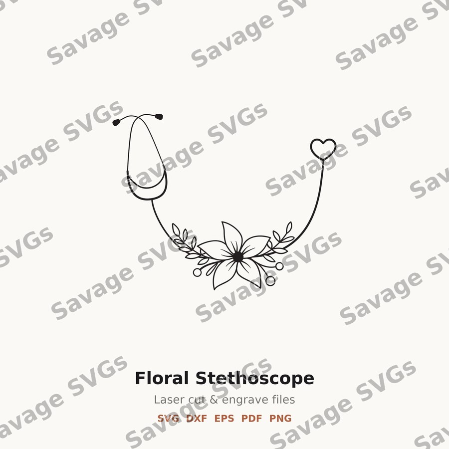 Floral Stethoscope