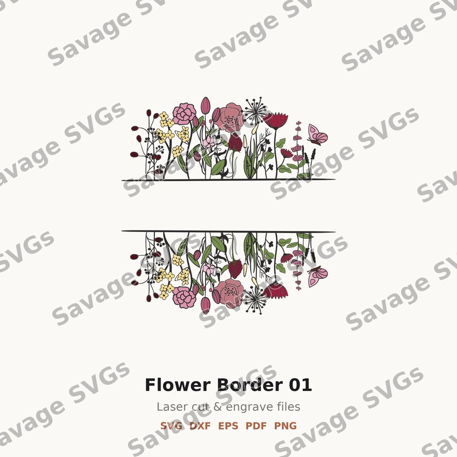 Flower Border 01