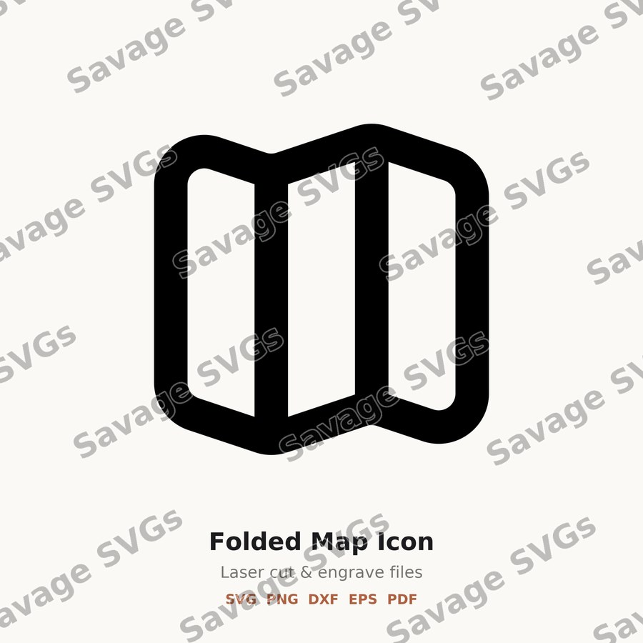 Folded Map Icon