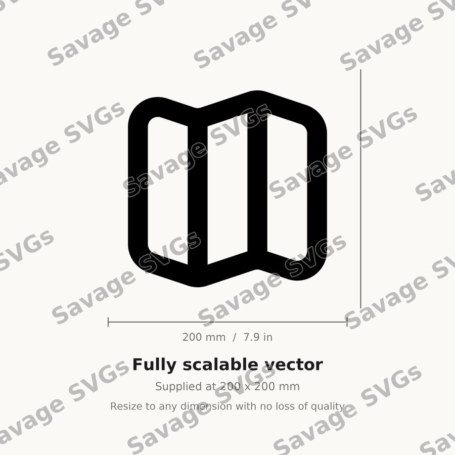 Folded Map Icon