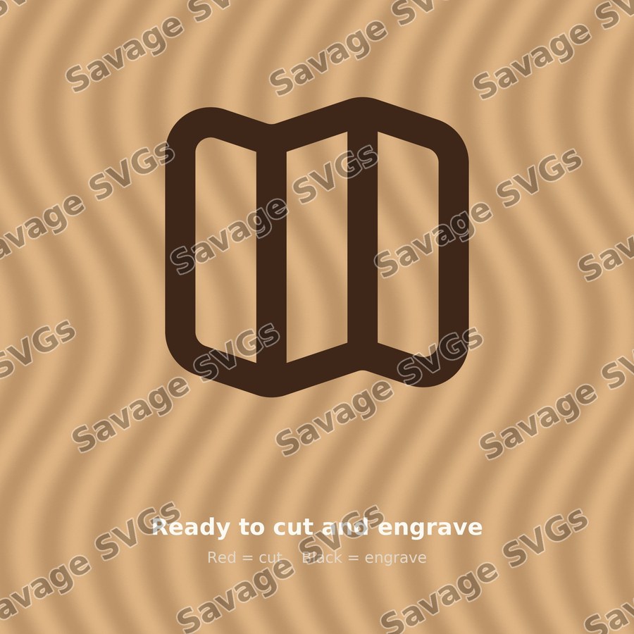 Folded Map Icon