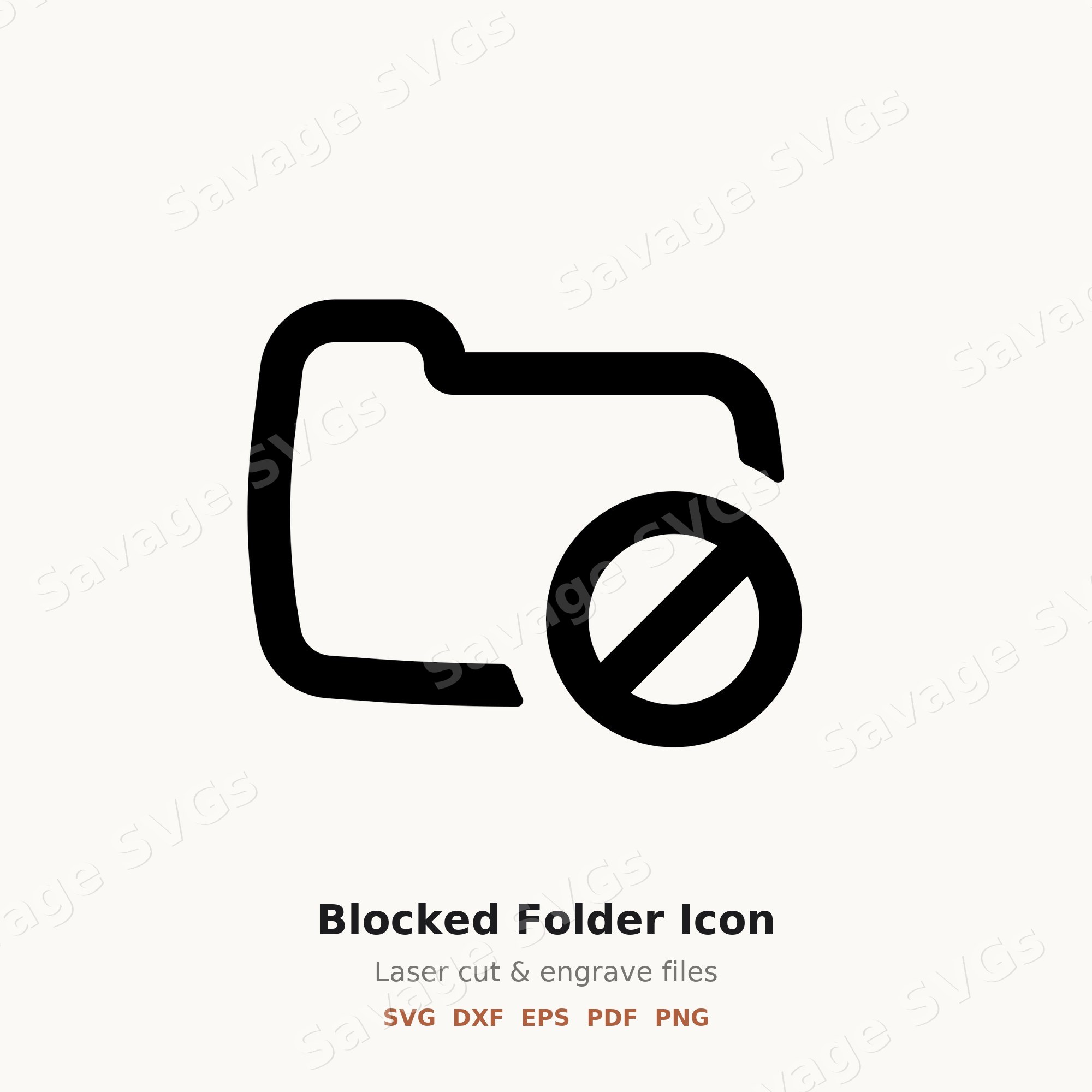 Blocked Folder Icon