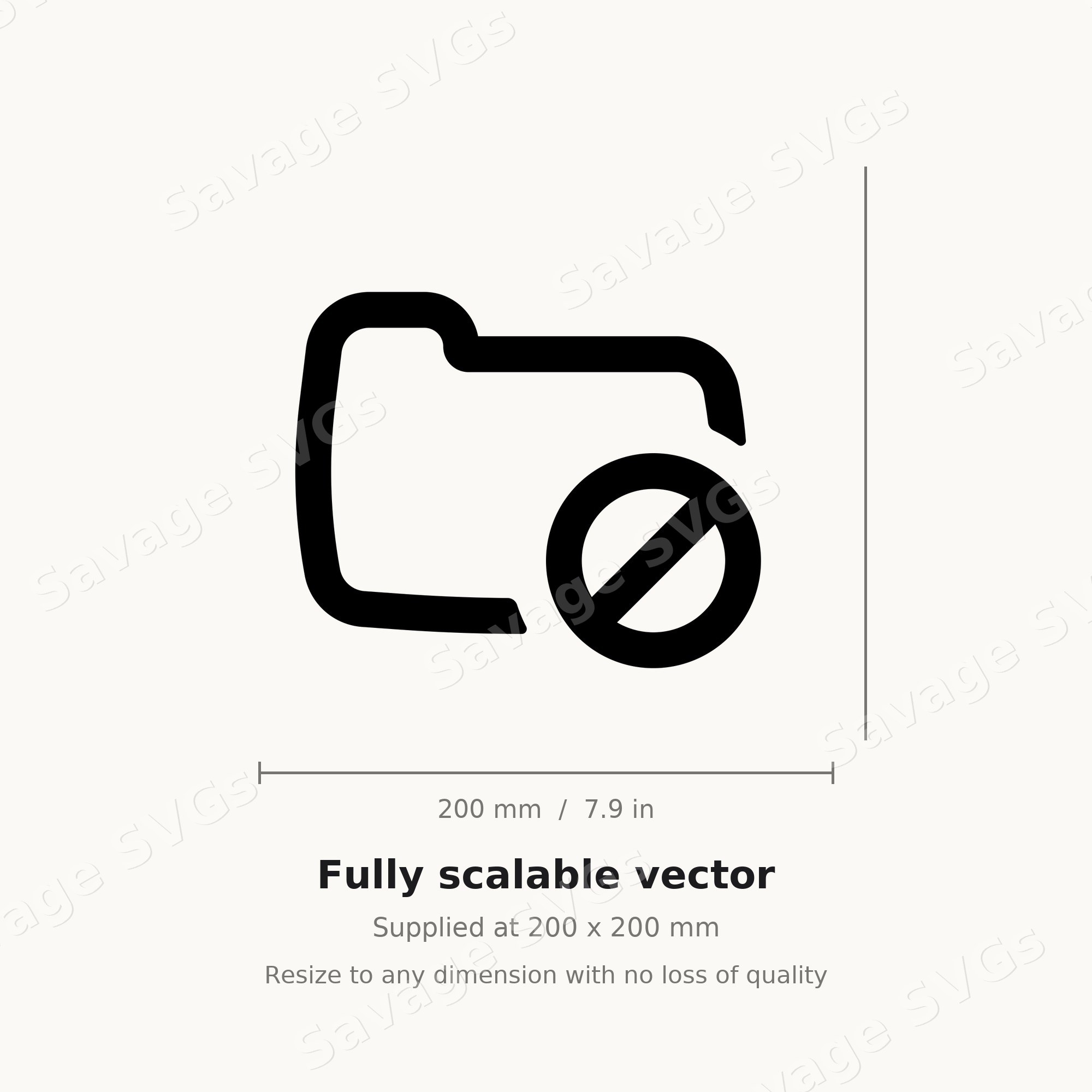 Blocked Folder Icon