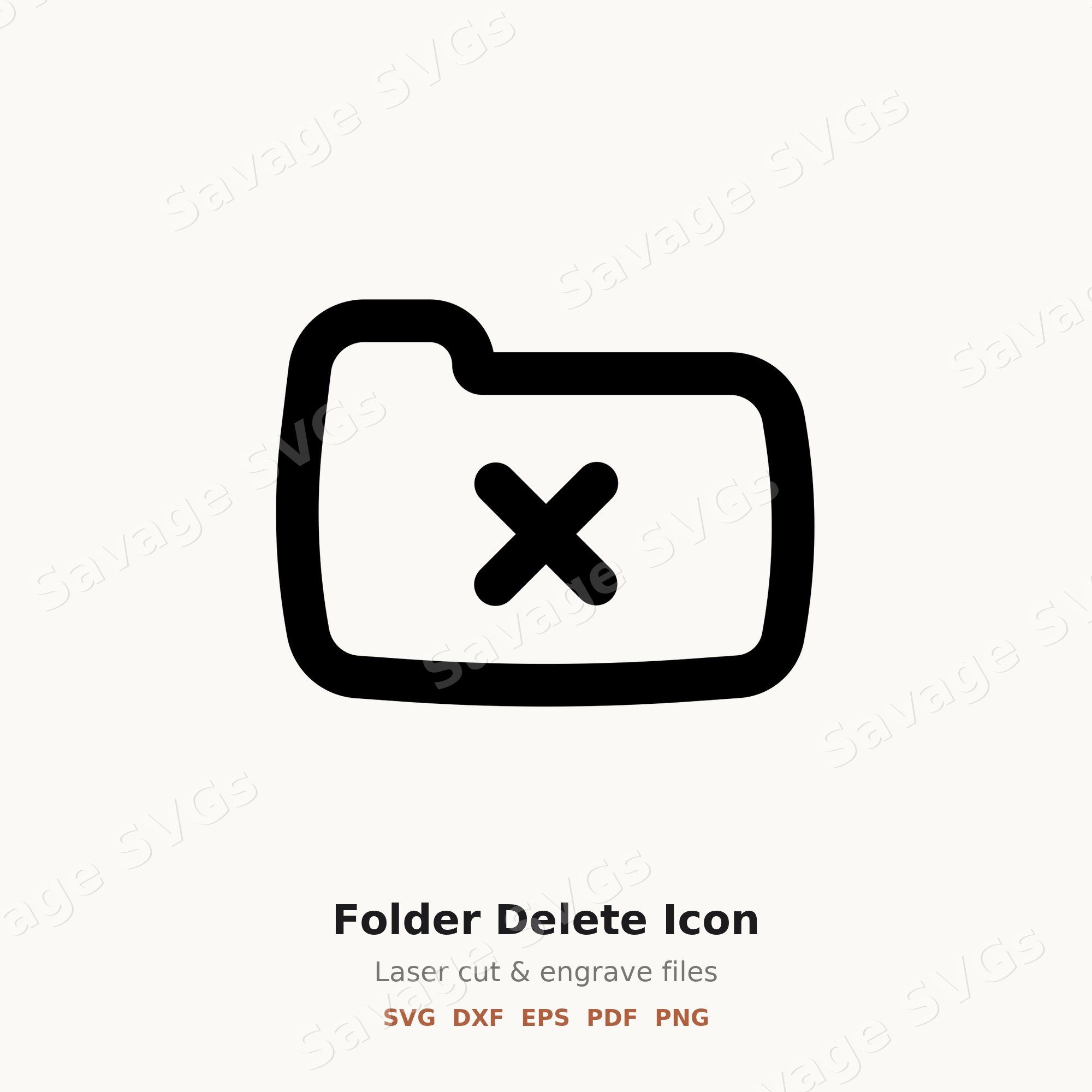 Folder Delete Icon