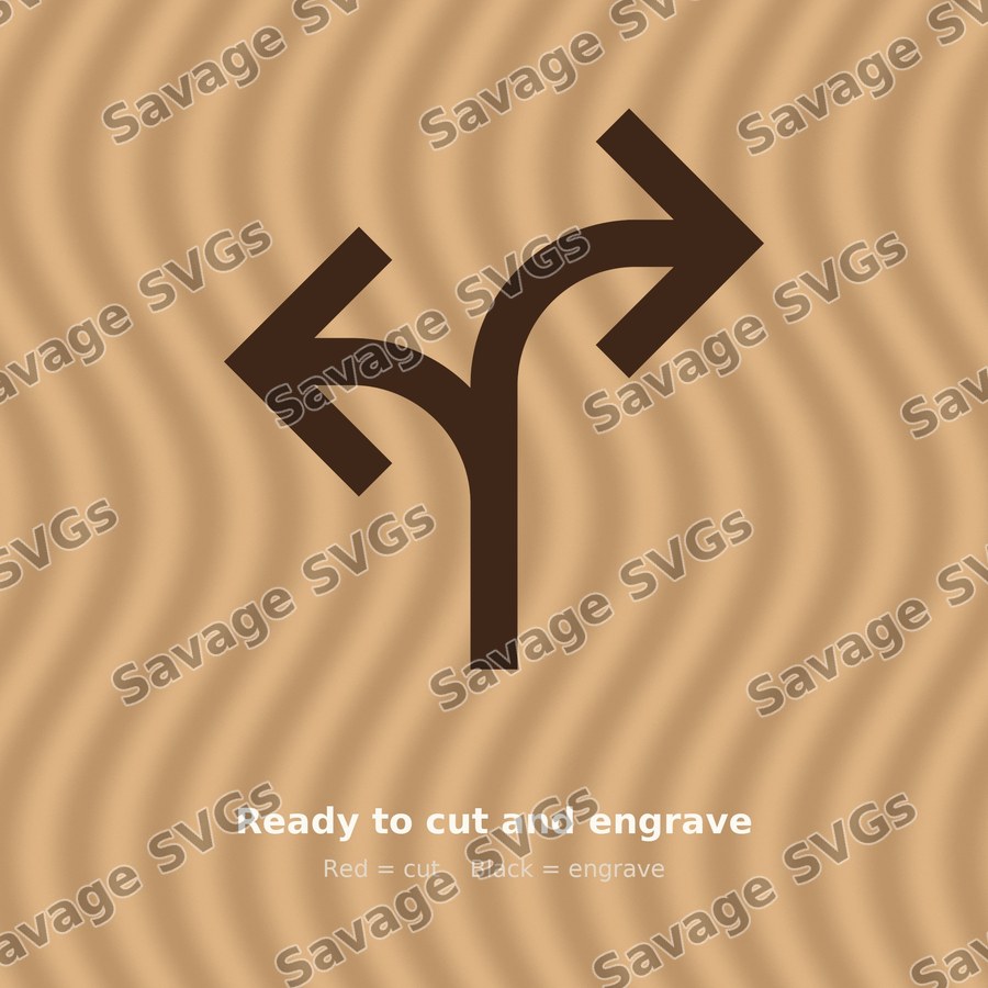 Fork In The Road Arrow