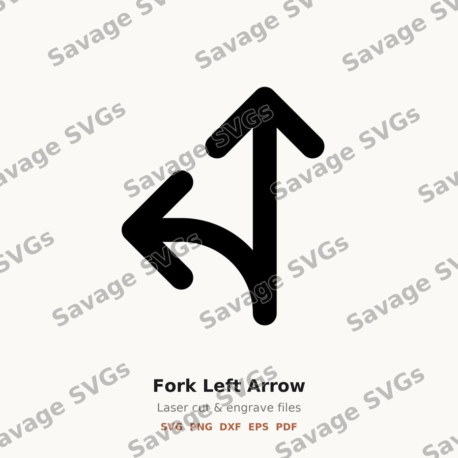 Fork Left Arrow