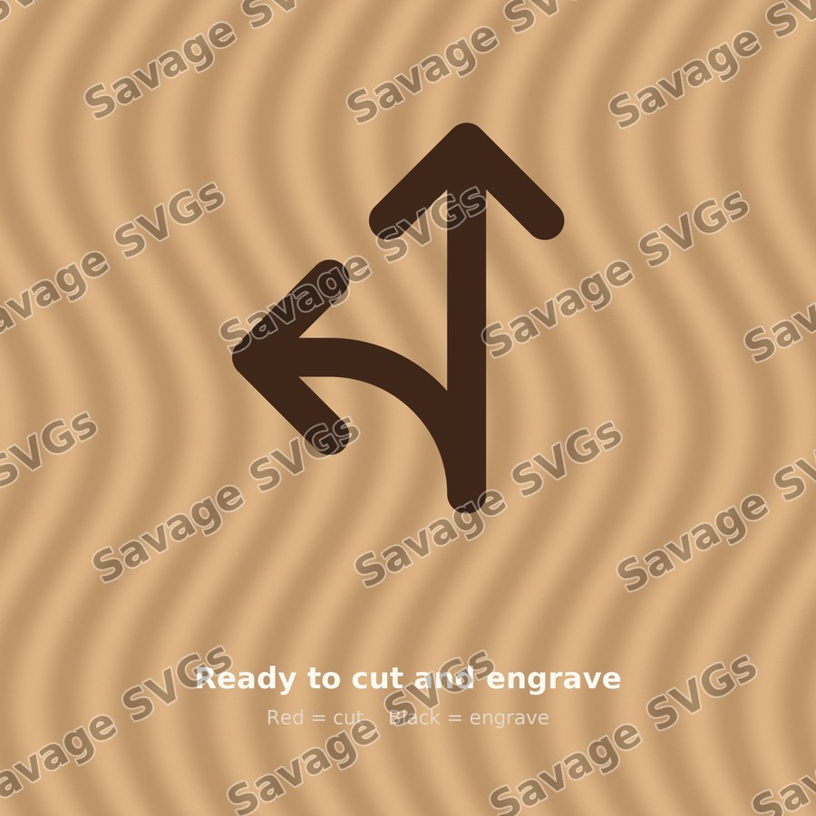 Fork Left Arrow