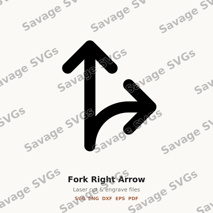Fork Right Arrow