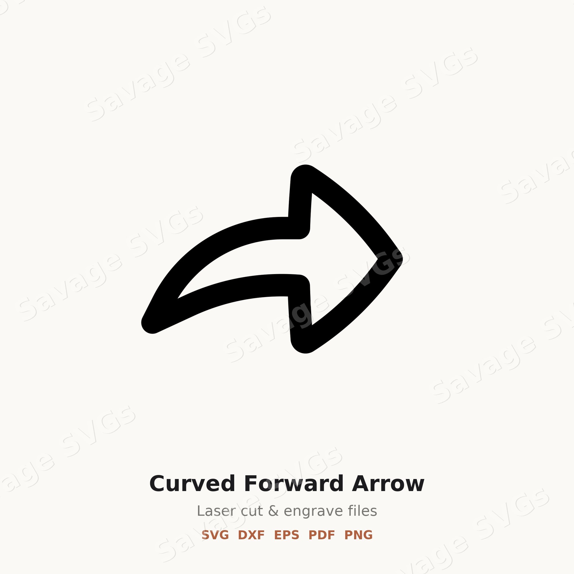 Curved Forward Arrow