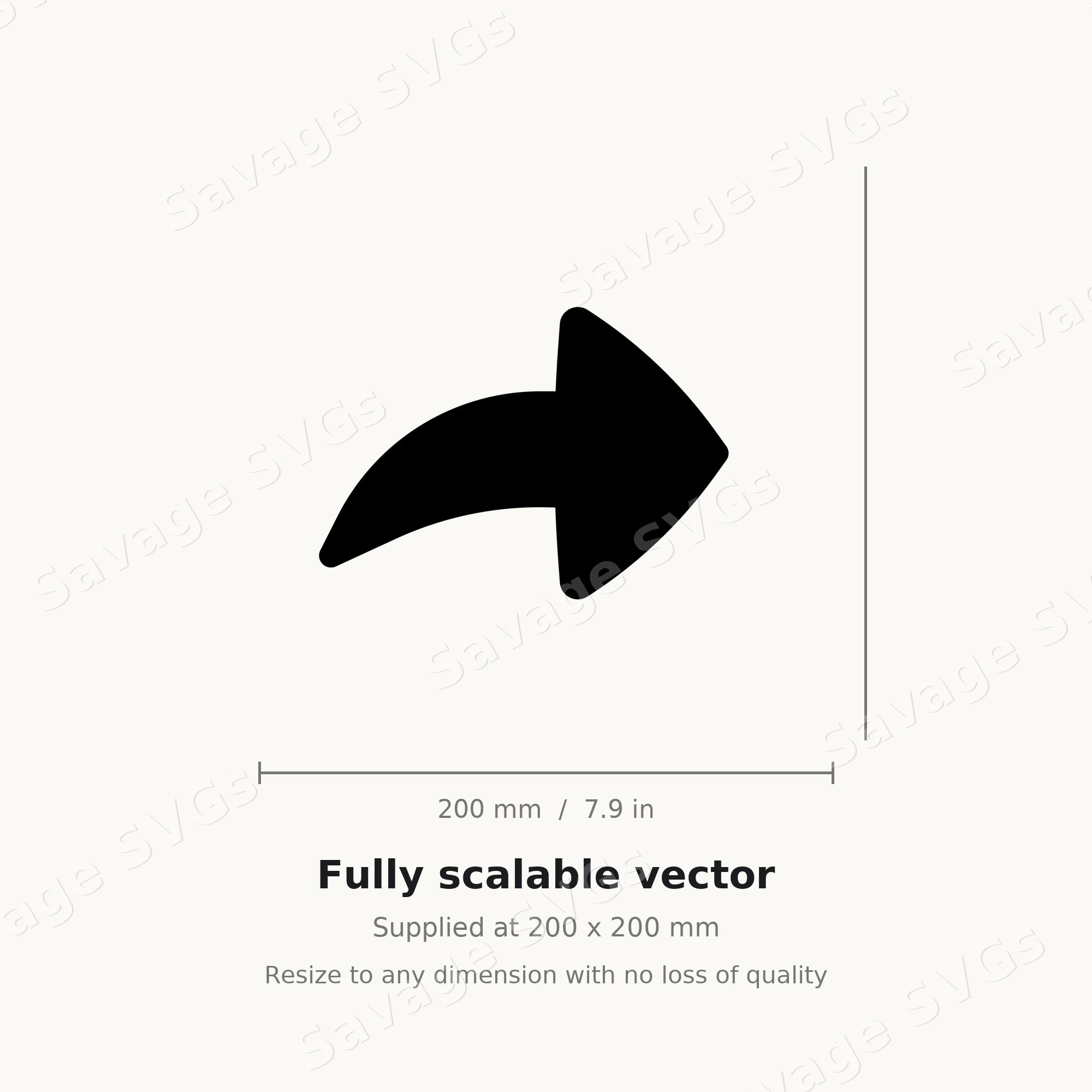 Curved Arrow