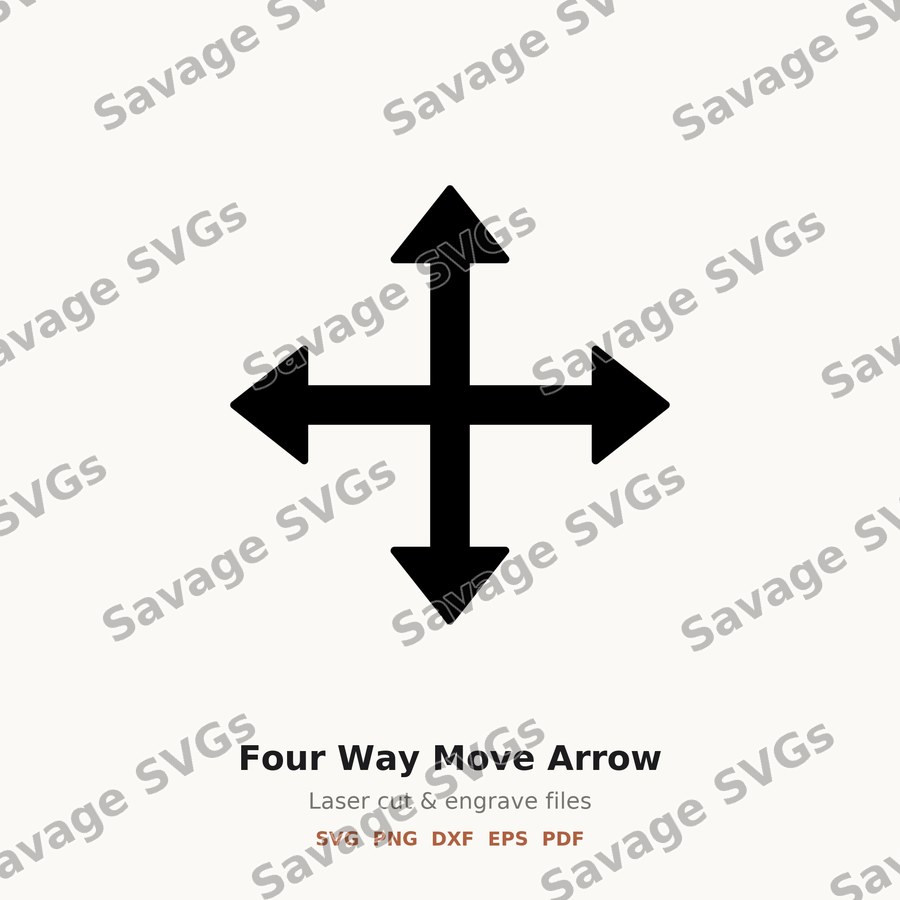 Four Way Move Arrow
