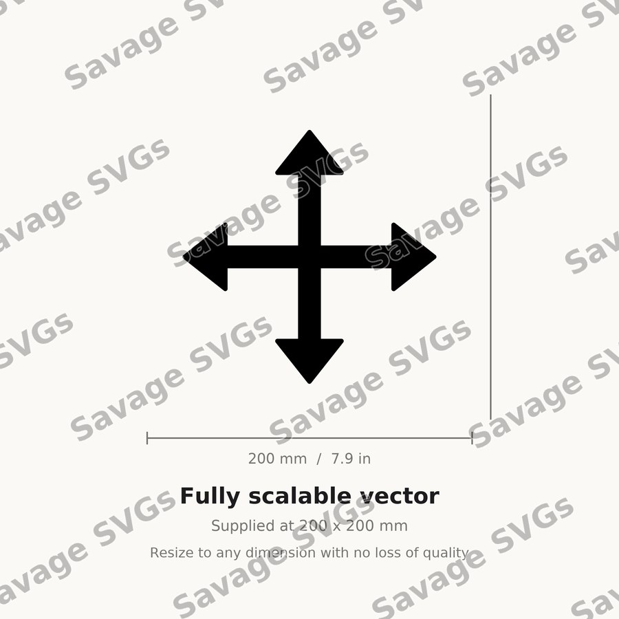 Four Way Move Arrow