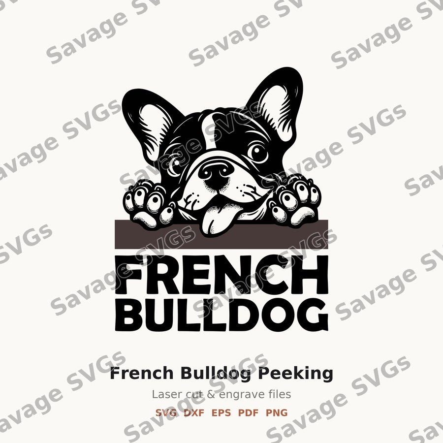 French Bulldog Peeking