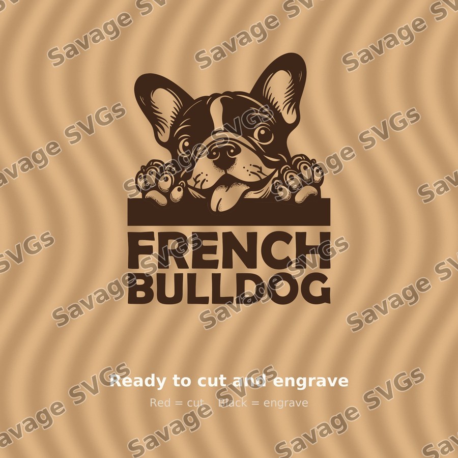 French Bulldog Peeking
