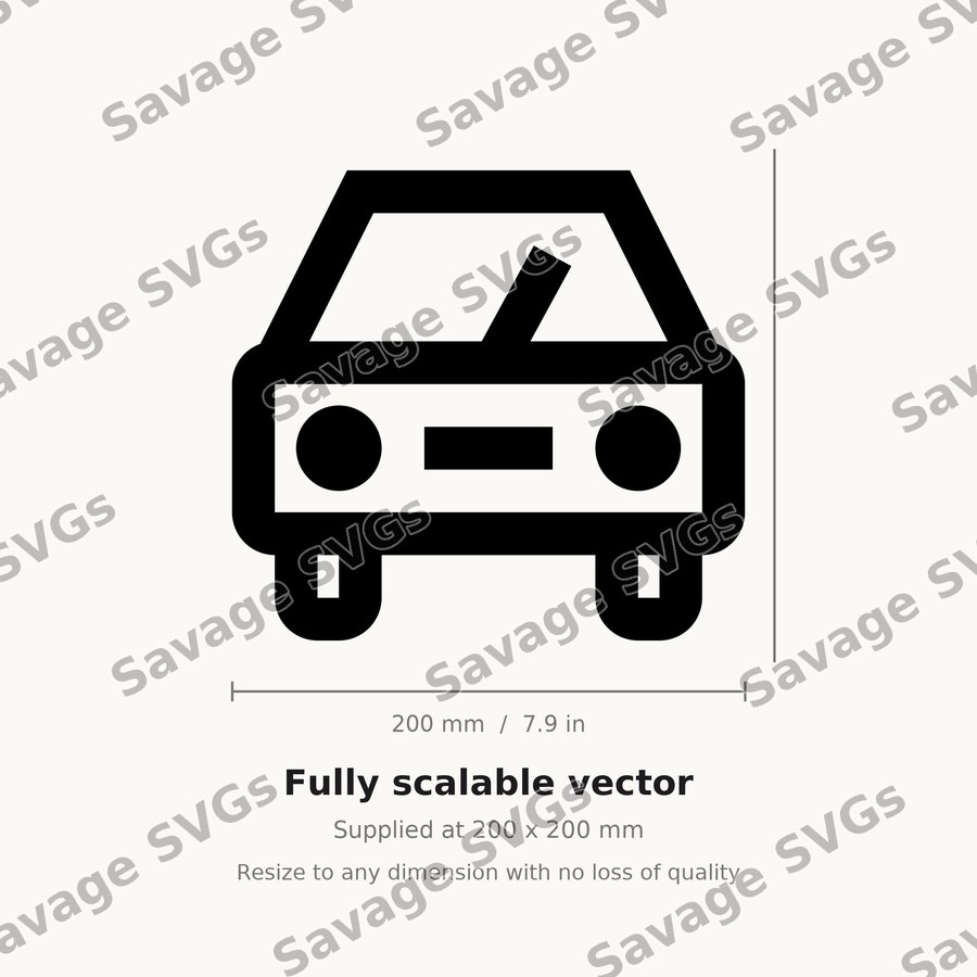 Front View Car Icon