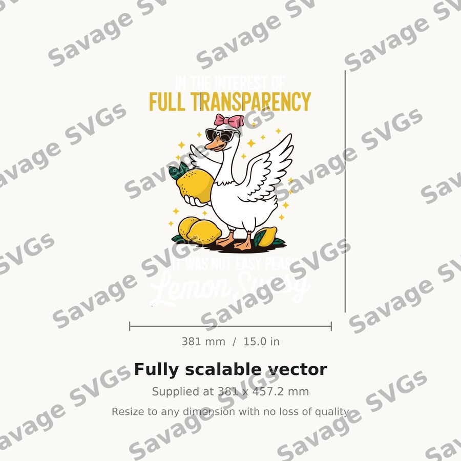 Full Transparency Goose