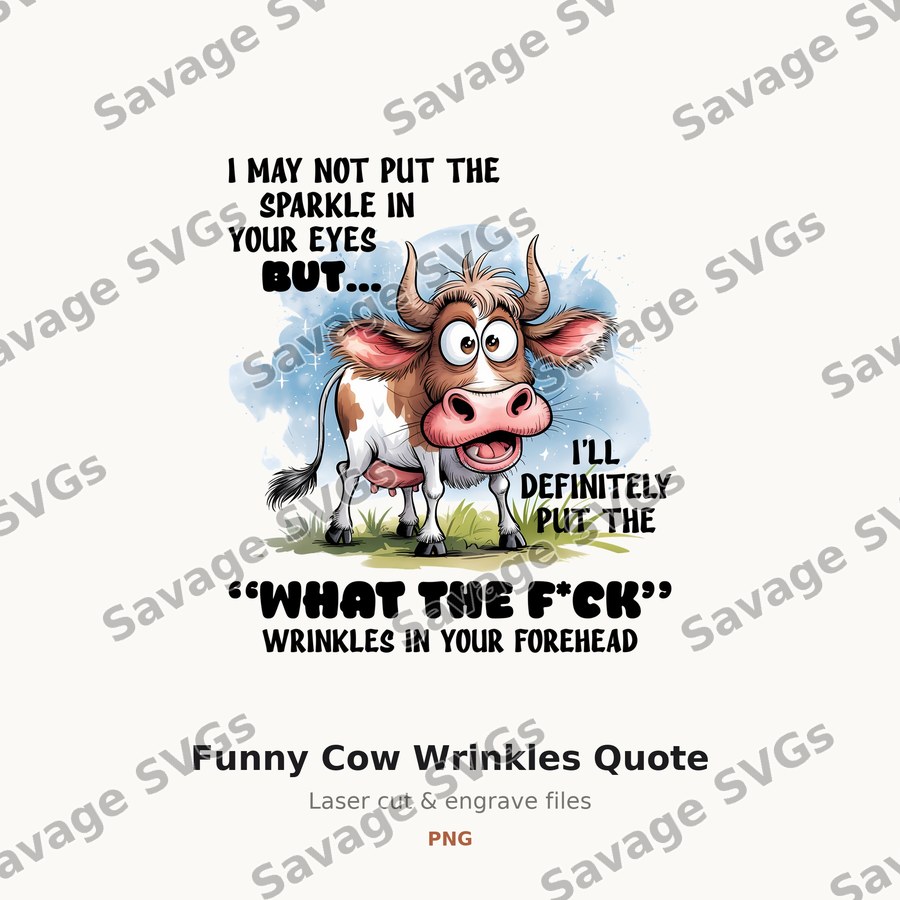 Funny Cow Wrinkles Quote