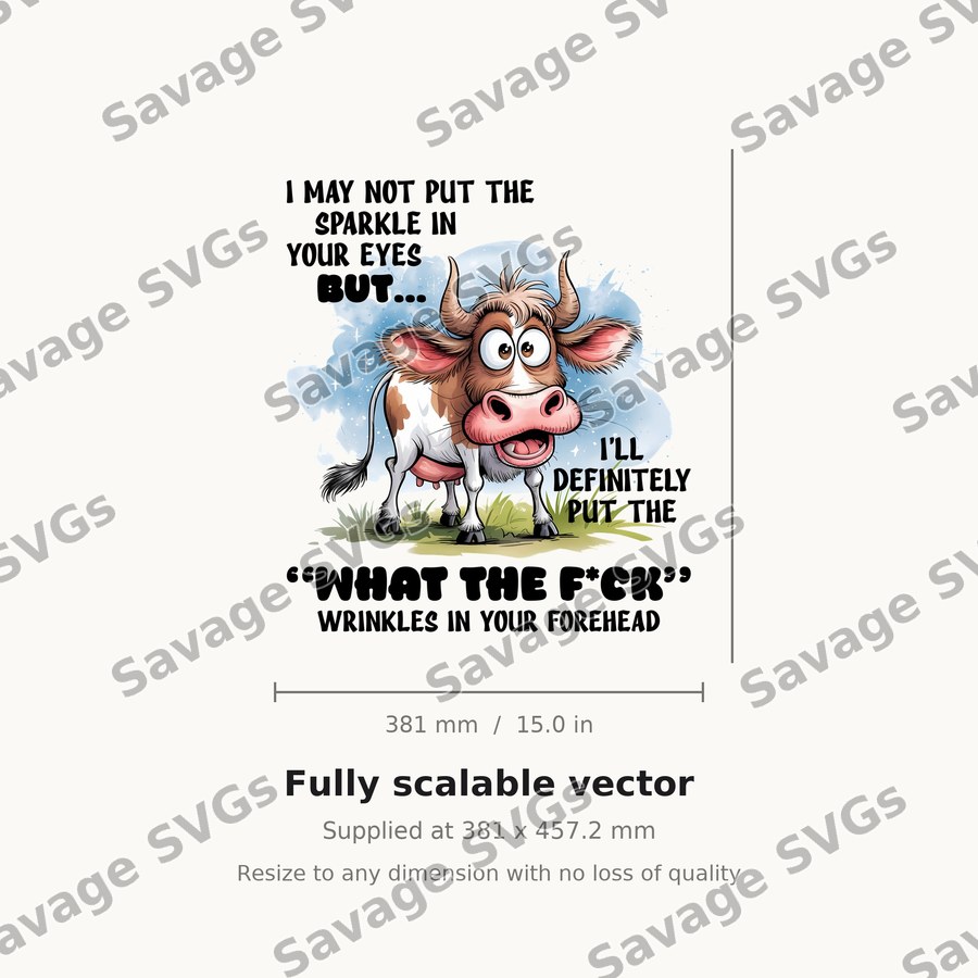 Funny Cow Wrinkles Quote