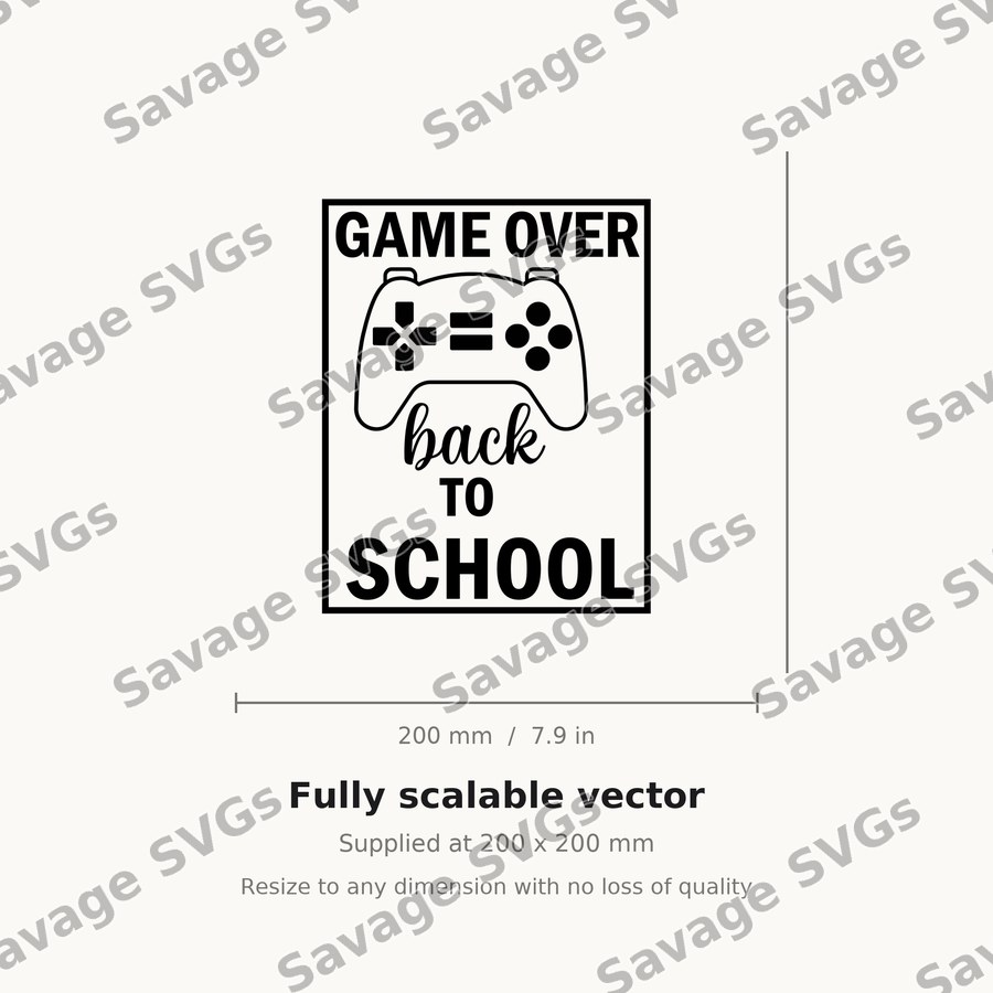 Game Over Back To School