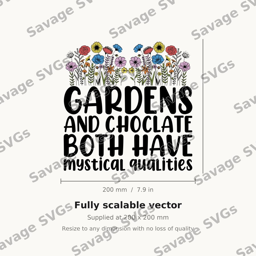 Gardens And Chocolate Quote