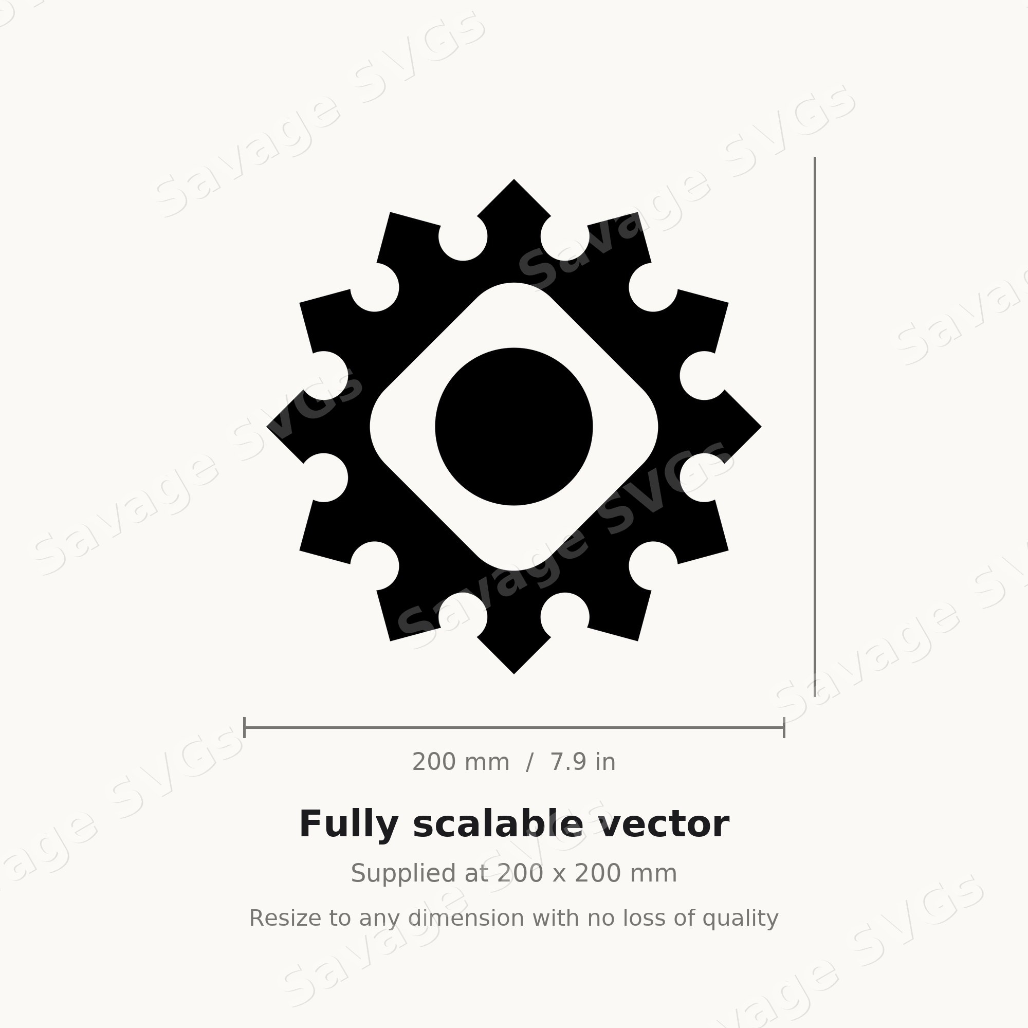 Gear Mandala Emblem