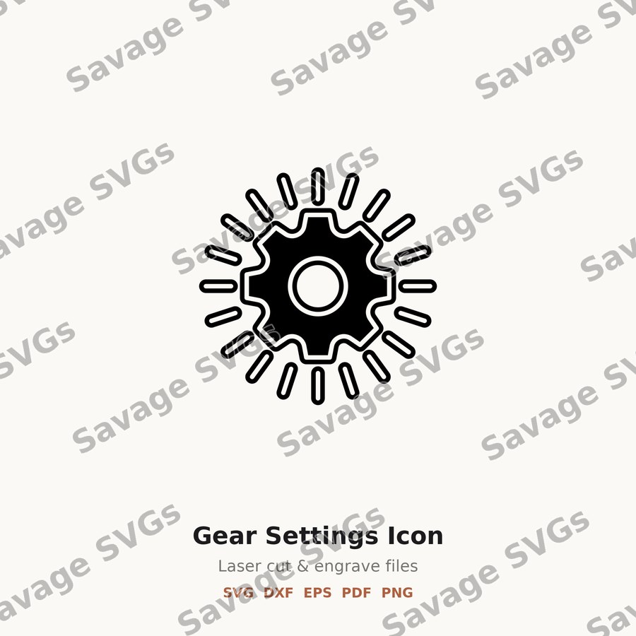 Gear Settings Icon