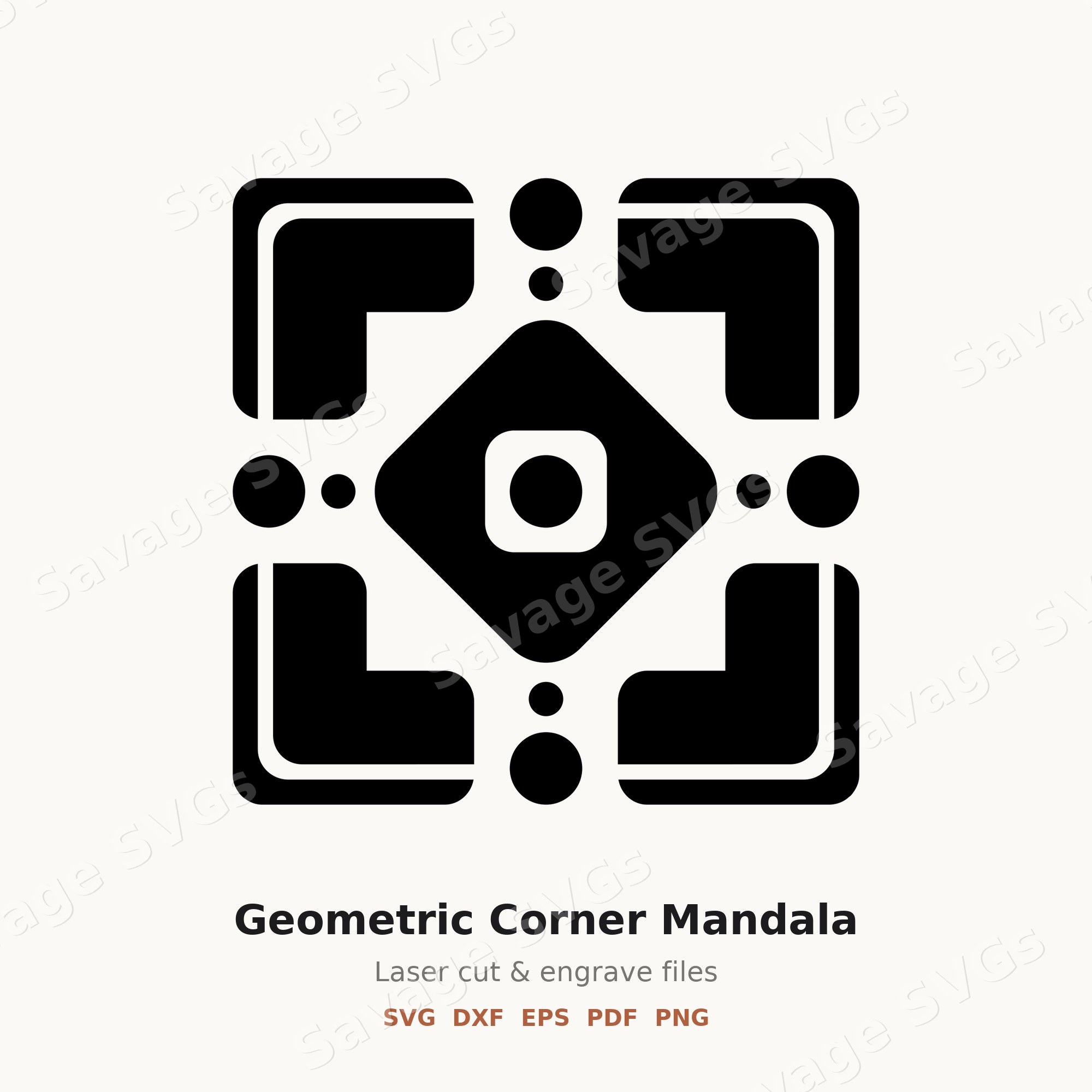 Geometric Corner Mandala