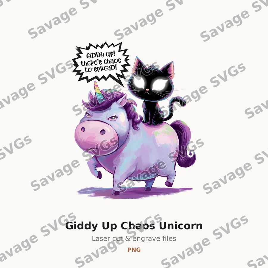 Giddy Up Chaos Unicorn