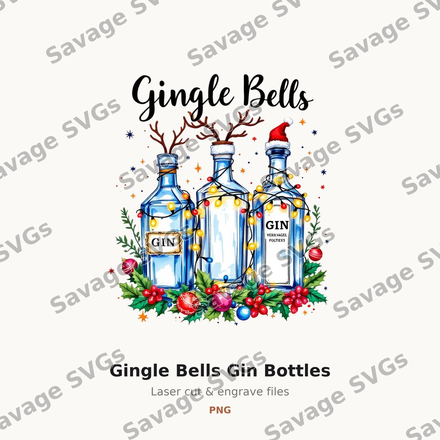Gingle Bells Gin Bottles