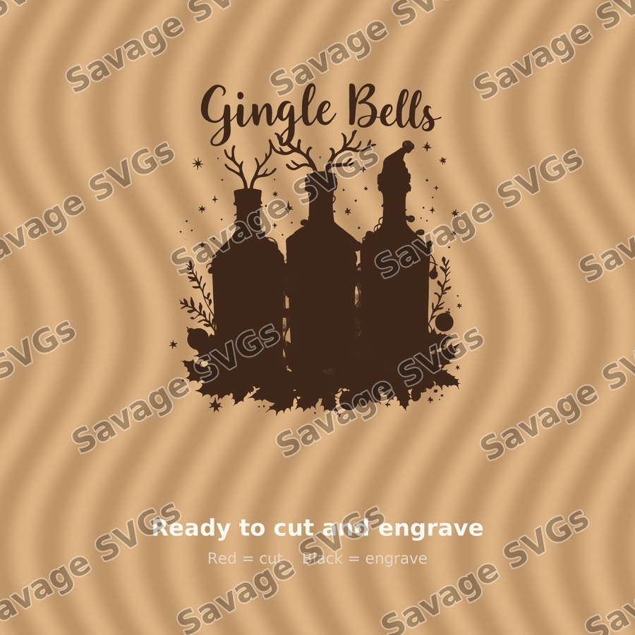 Gingle Bells Gin Bottles