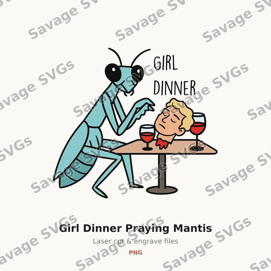 Girl Dinner Praying Mantis