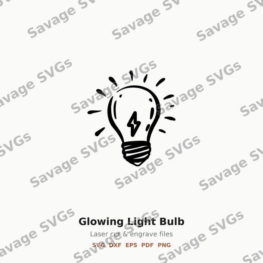 Glowing Light Bulb