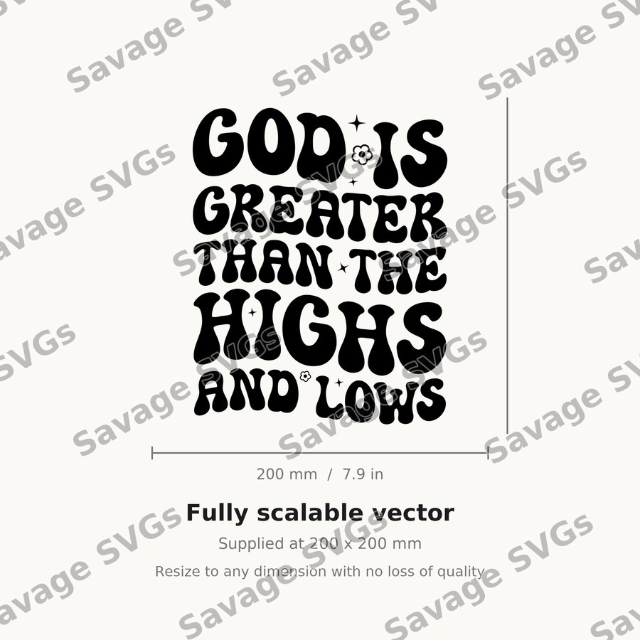 God Is Greater Than The Highs And Lows