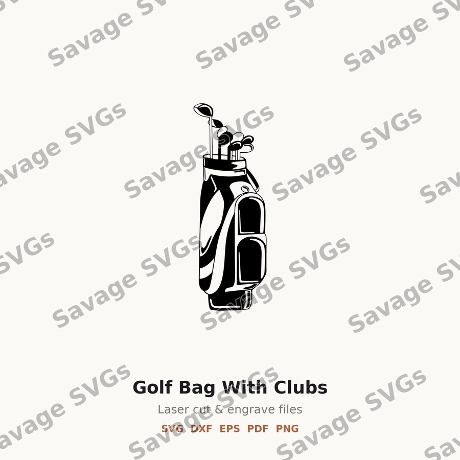 Golf Bag With Clubs