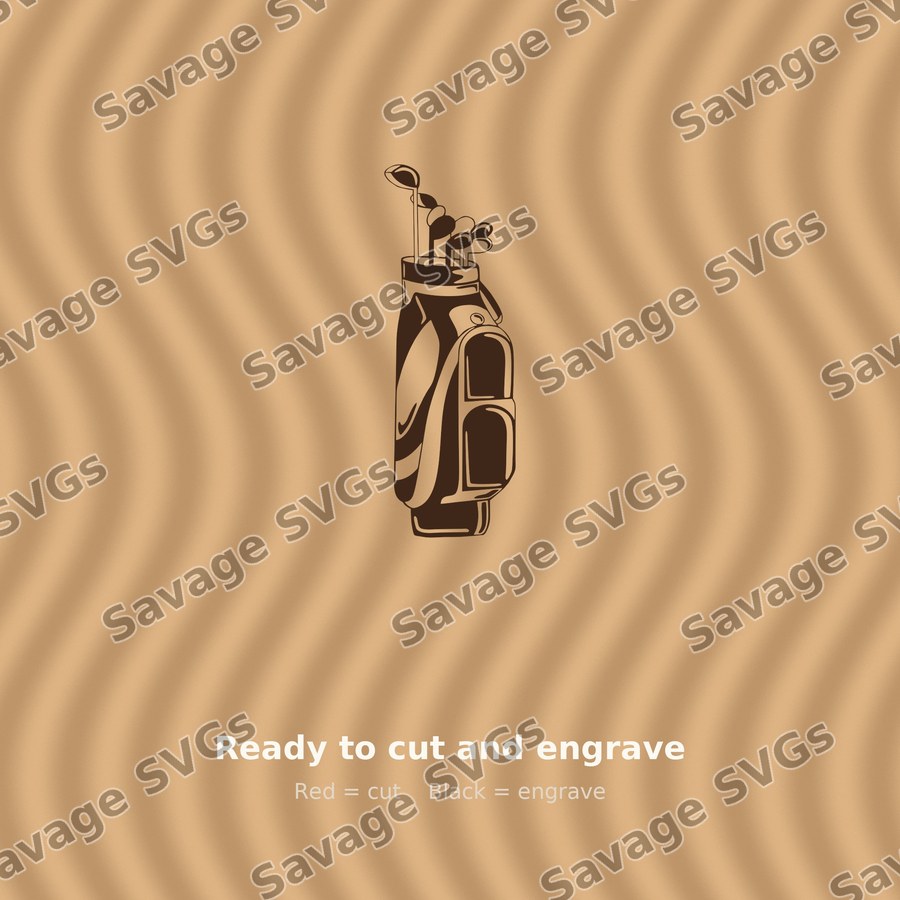 Golf Bag With Clubs