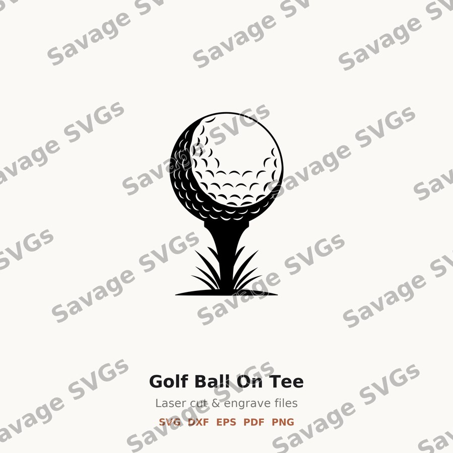 Golf Ball On Tee