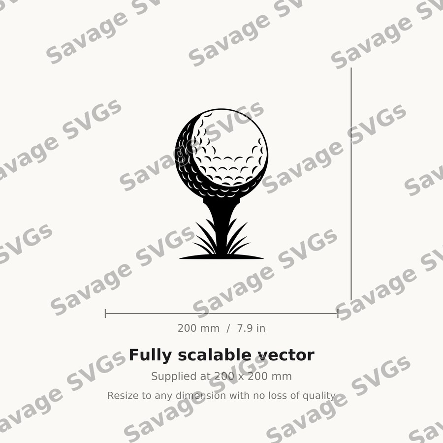 Golf Ball On Tee