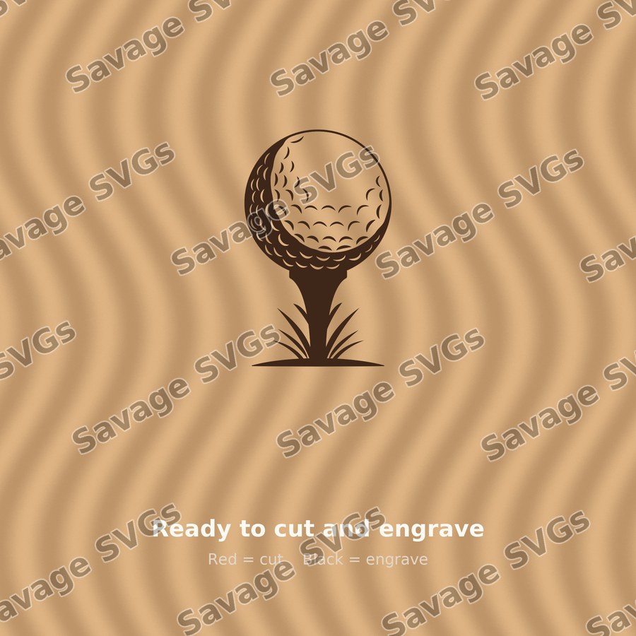 Golf Ball On Tee
