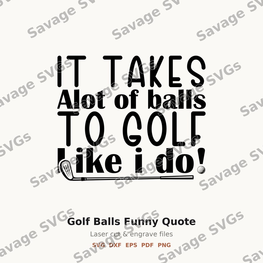 Golf Balls Funny Quote