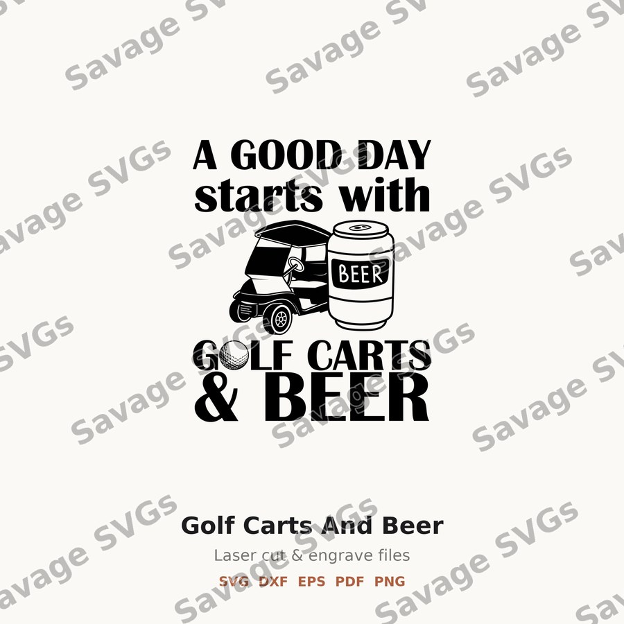 Golf Carts And Beer