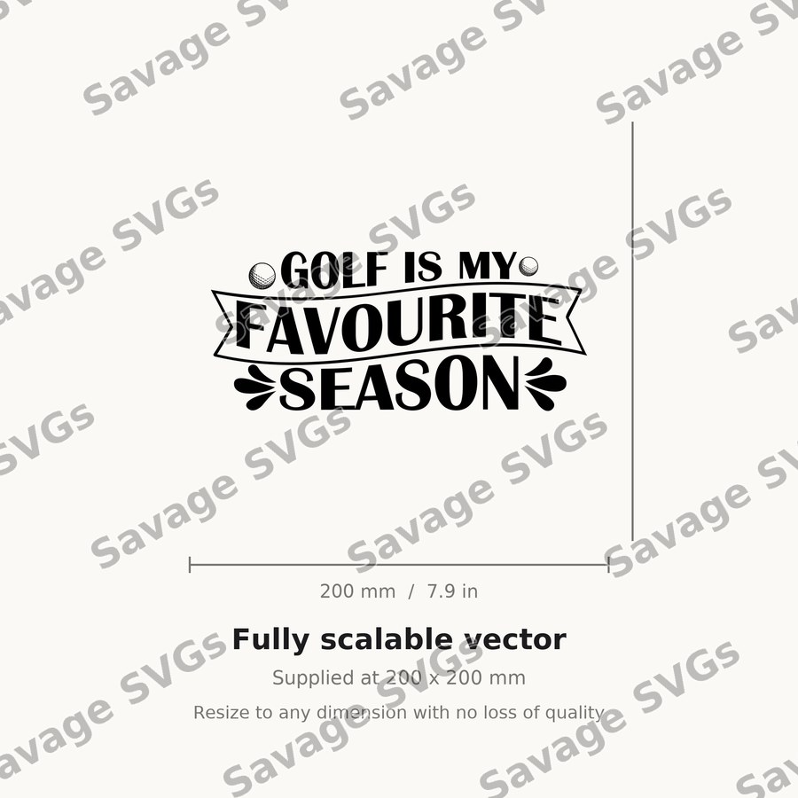 Golf Is My Favourite Season