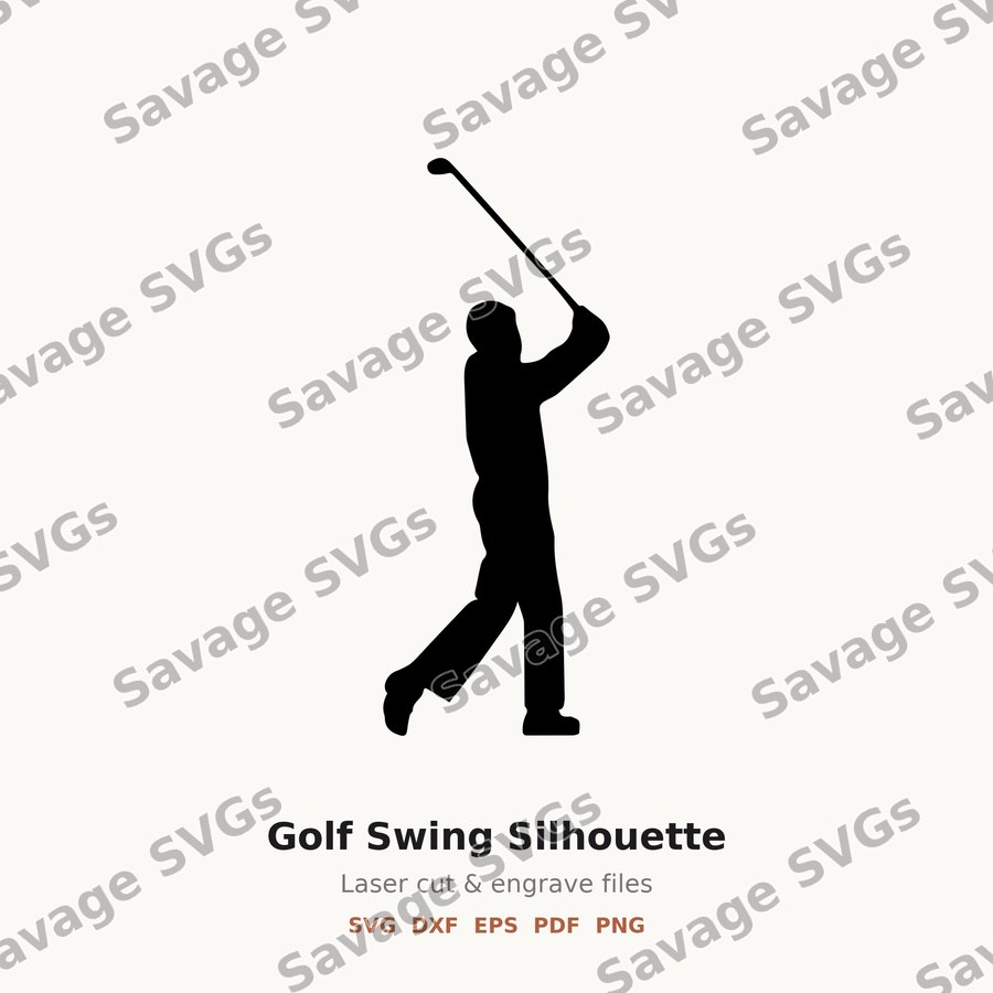 Golf Swing Silhouette