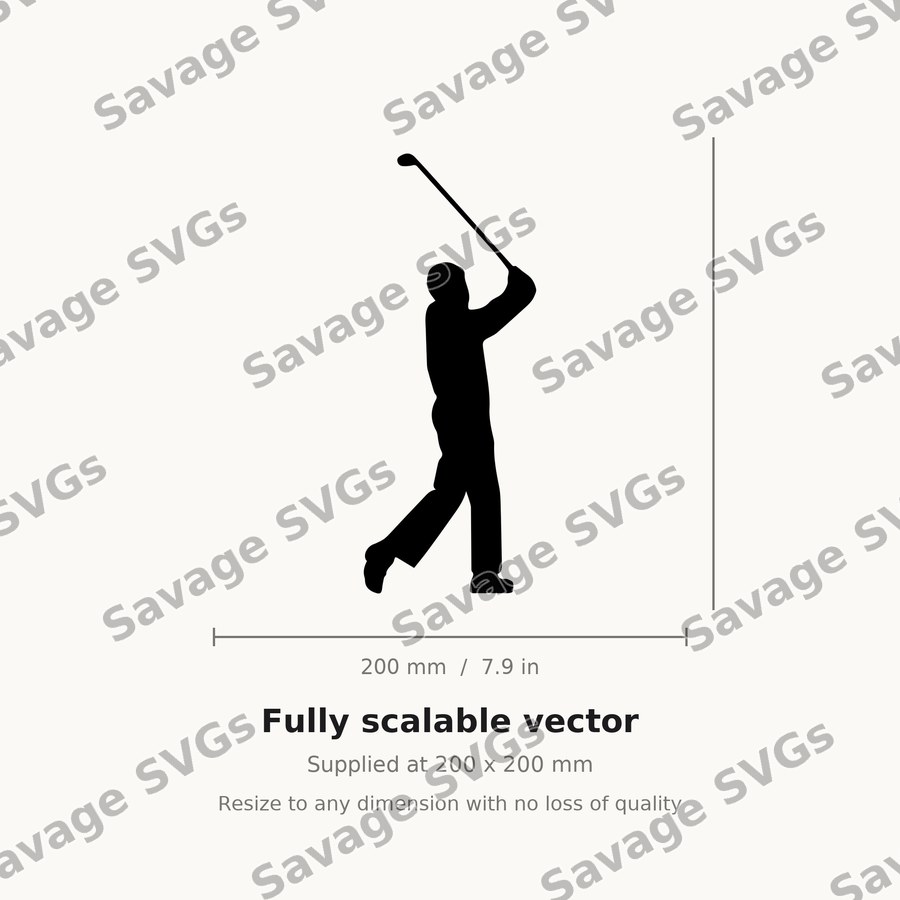Golf Swing Silhouette